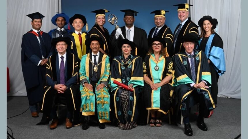 1-1-70 Maharani Radhikaraje Gaekwad of Vadodara conferred Doctorate degree from University of East London