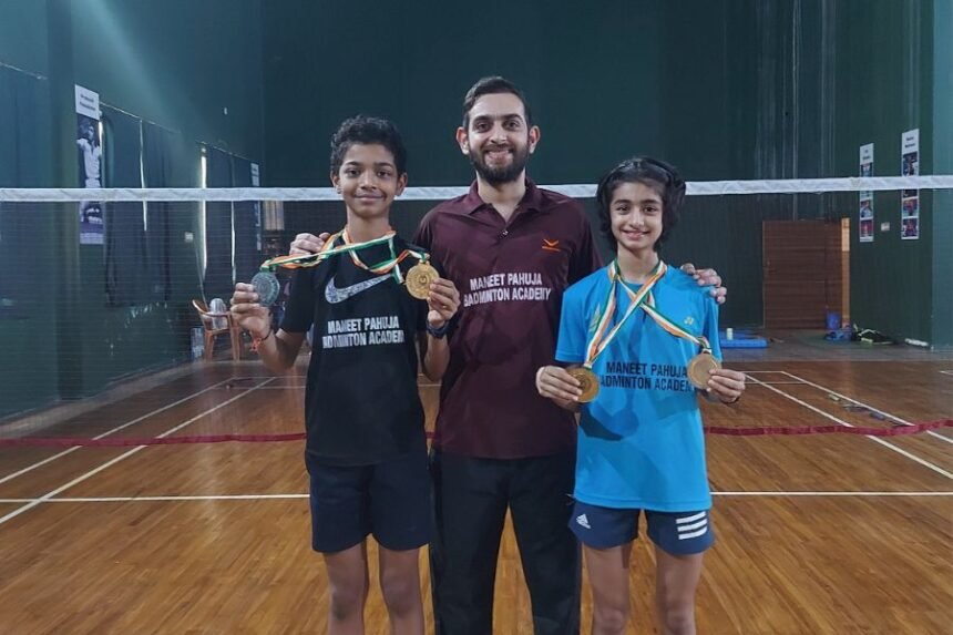 pnnbasic-image Surat’s Siona and Tanish win under 13 badminton title under the guidance of Badminton Coach Maneet Pahuja