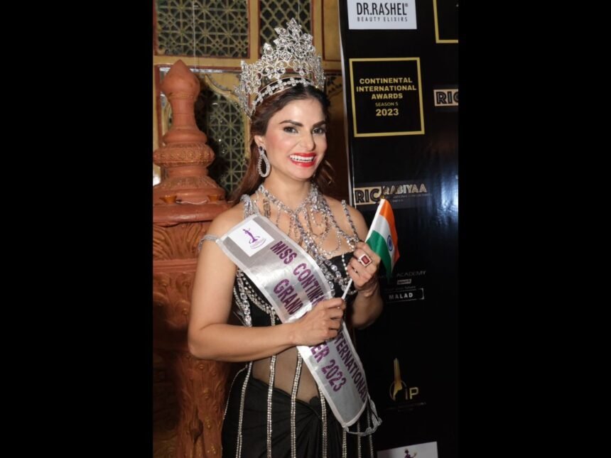 1-165 Actress Aastha Rawal crowned with Miss Continental International 2023