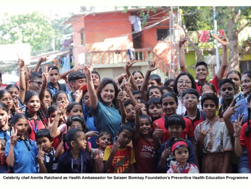 1-186 Celebrity Chef Amrita Raichand appointed as Health Ambassador for Salaam Bombay Foundation’s Preventive Health Education Programme