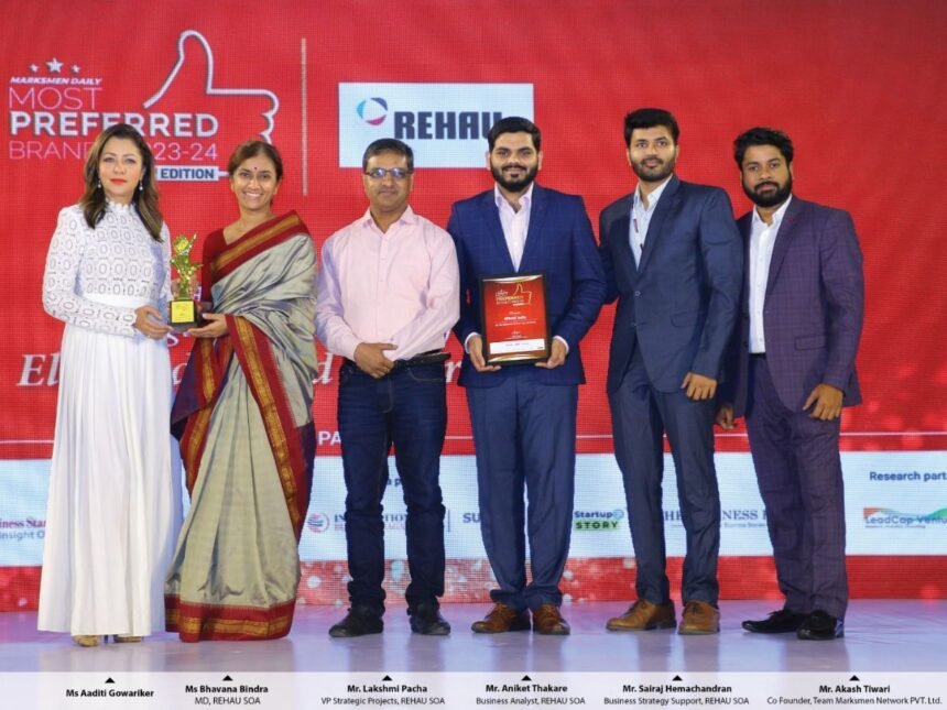 1-201 REHAU wins most preferred brand of 2023-2024 adding another feather in its cap