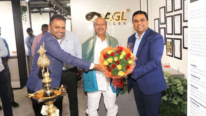 1-87 Asian Granito India Ltd inaugurates 3,000 sq ft company showroom at Hyderabad showcasing Premium GVT Tiles & Grand Slabs Collection