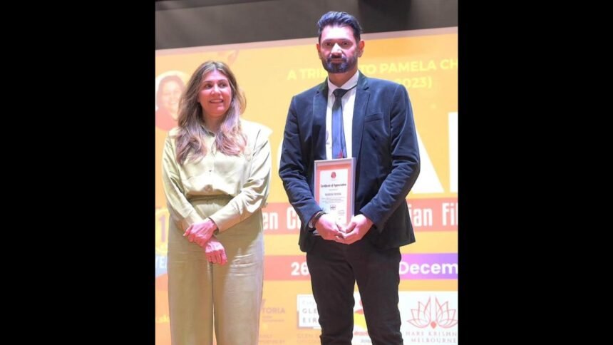 image-74 Tushar Kumar honored by Mayor at Seven Colors Australian Film Festival (SCAFF2023)