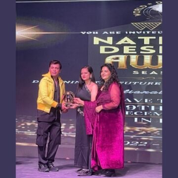 Janvi Tanna Wins Best Avant-Garde Designer in Non-wearable category at National Designer Awards 2023