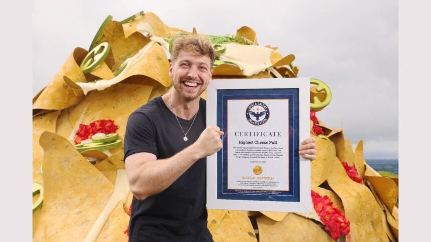 WTO Certifies “Highest Cheese Pull World Record” Doritos UK soars to new heights