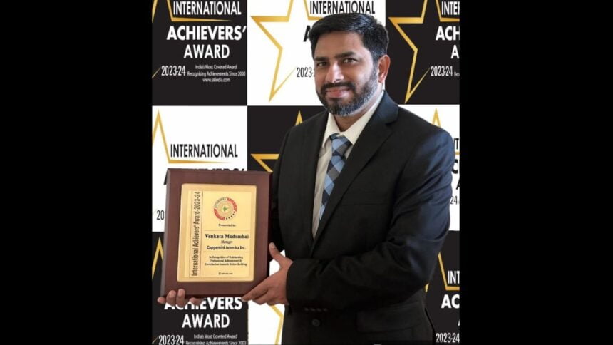 image-7 Tech Visionary, Venkata Mudumbai was honored with the International Achievers Award by the Indian Achievers’ Forum