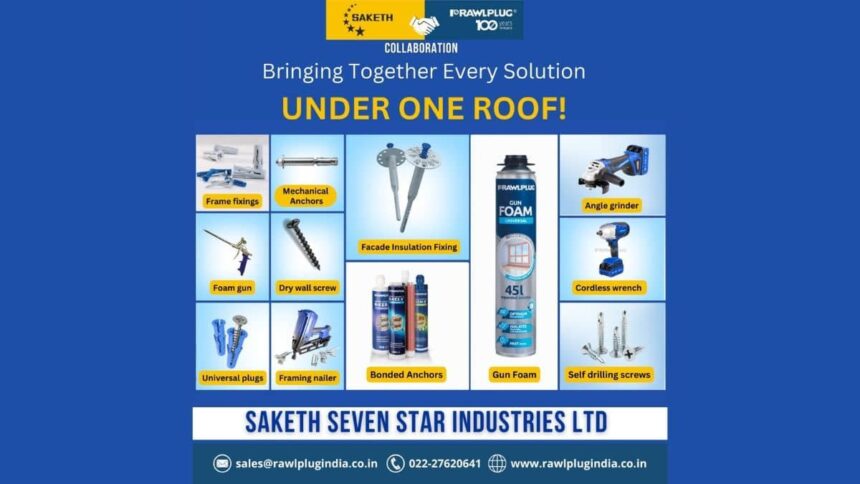 1-86 Rawlplug and Saketh Seven Star Industries Ltd. Join Forces to Revolutionize India’s Construction Landscape