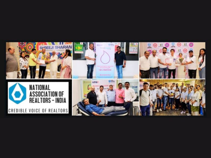 Image-37 NAR India, in Collaboration with Leading Real Estate Associations, Facilitates Donation of 1000 Plus Units of Blood to Government and Hospitals