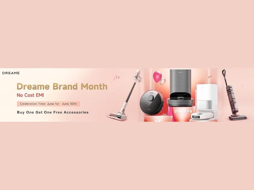 1-48 Dreame Announces Brand Month Sale on Amazon with Up to 59 Percent Off Smart Cleaning Solutions