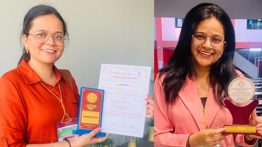 1-67 Farmer’s daughter Dr. Pooja Singh receives Global Young Scientist Award for her work on creating tiles from factory ash