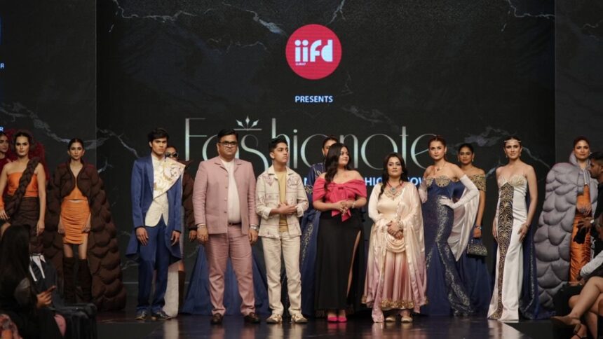 1-78 In Surat, Over 150 Students of IIFD Showcase Captivating Garments Designed at Fashionet-2024