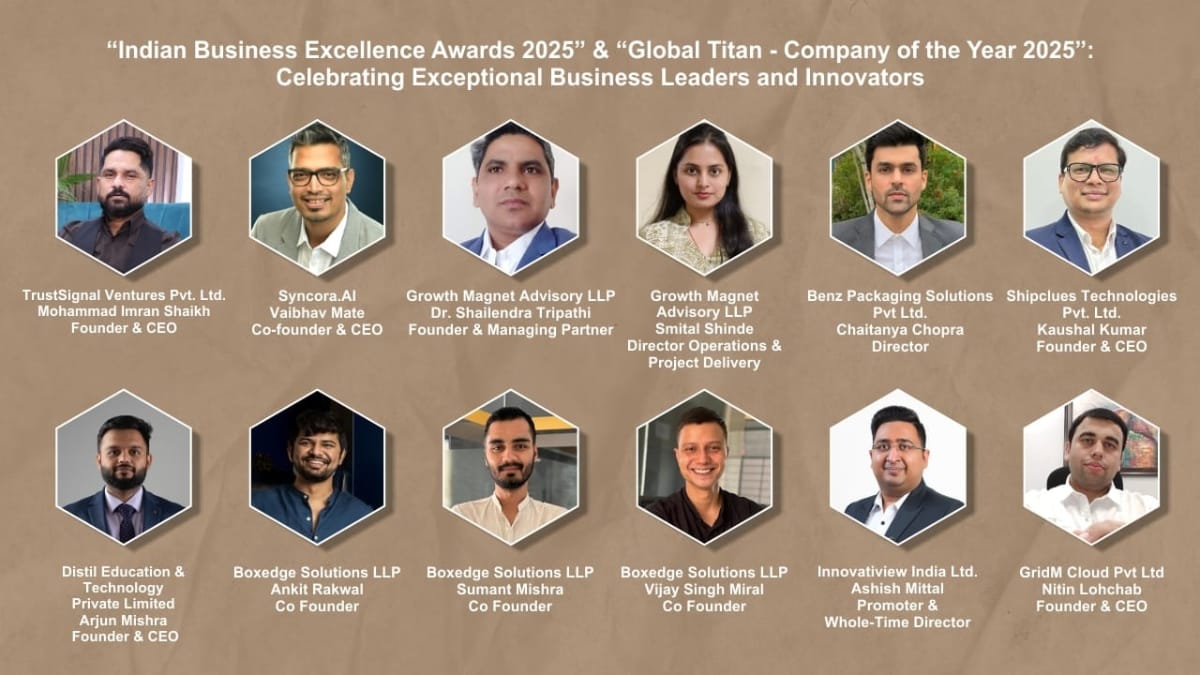 PNN-2025-08-25T170319604 ‘Indian Business Excellence Awards 2025’ & ‘Global Titan – Company of the Year 2025’: Celebrating Exceptional Business Leaders and Innovators