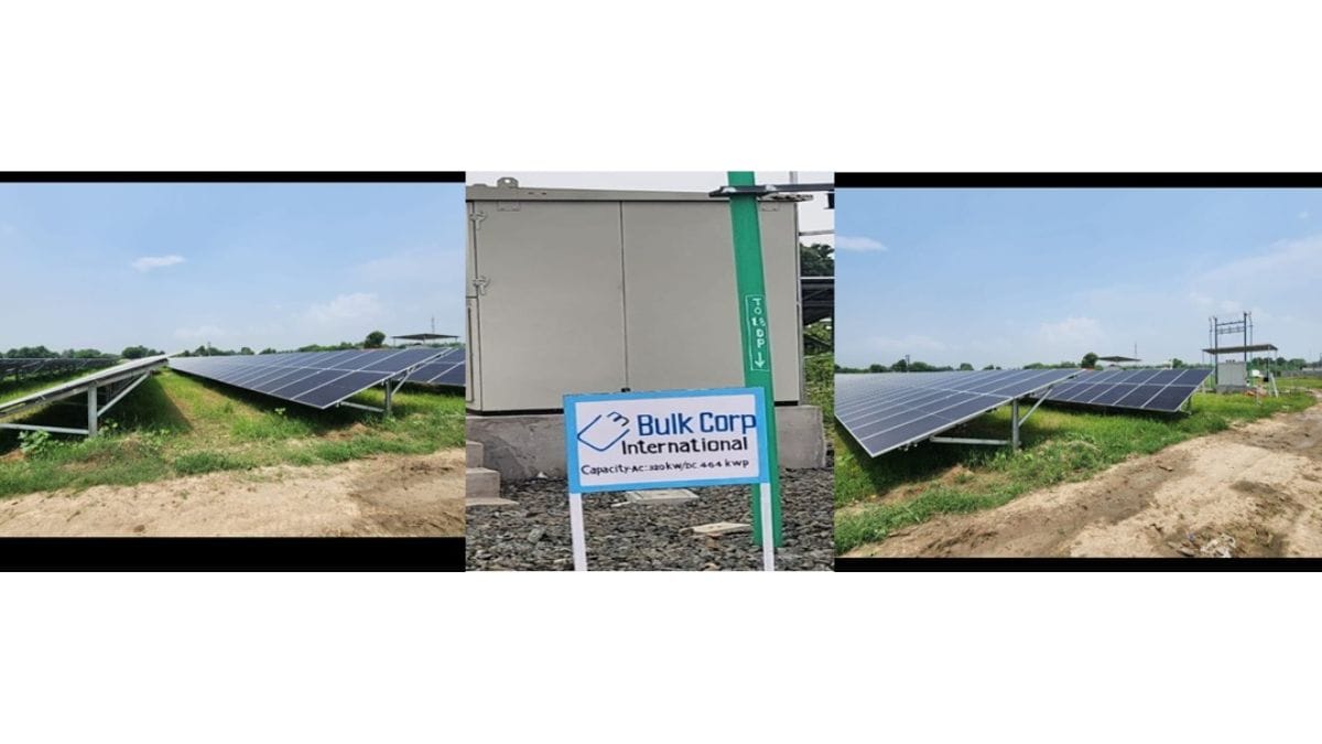 PNN-33 Bulkcorp International Limited Commissions Solar Power Plant