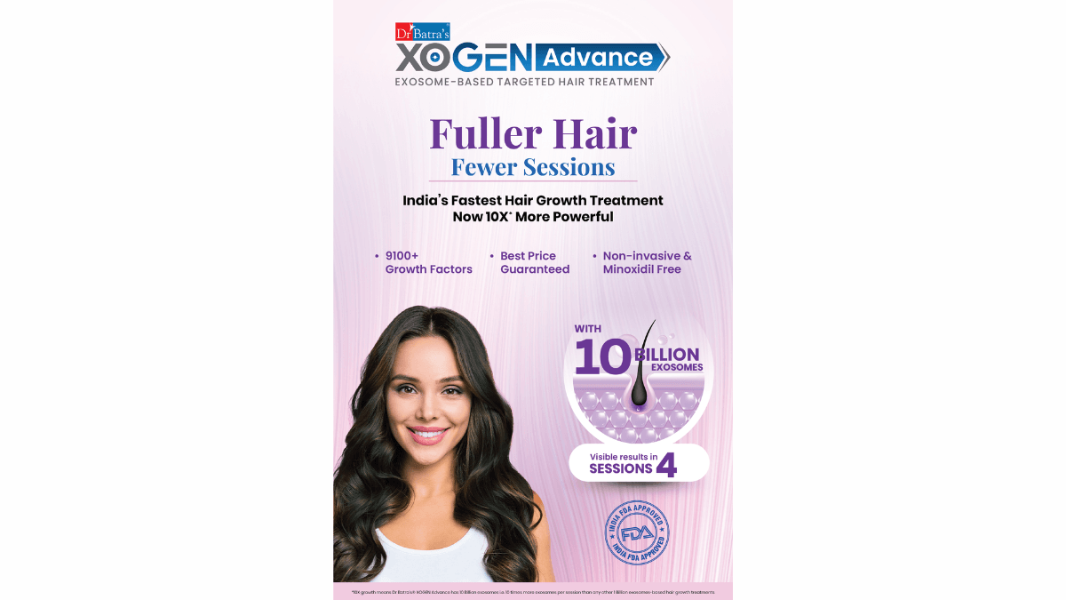 pnn Dr Batra’s Launches XOGEN Advance – India’s Fastest and Only Hair Growth Treatment with 10 billion Exosomes