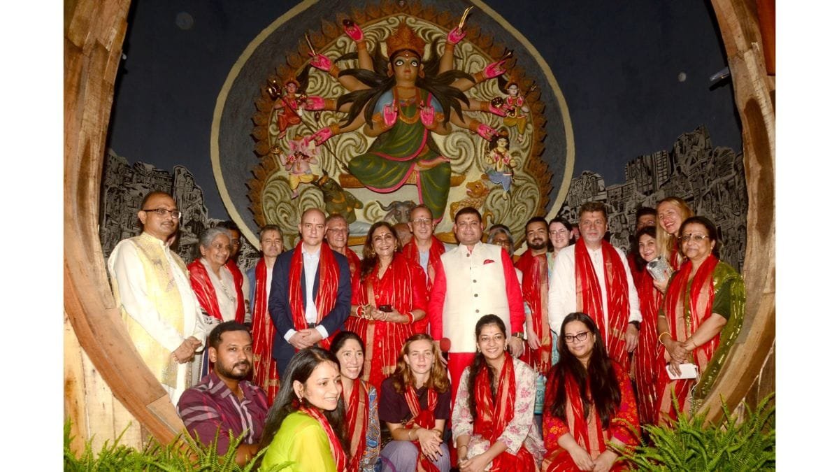 Durga-Puja Foreign diplomats connect with the soul of North Kolkata at Chaltabagan Durga Puja