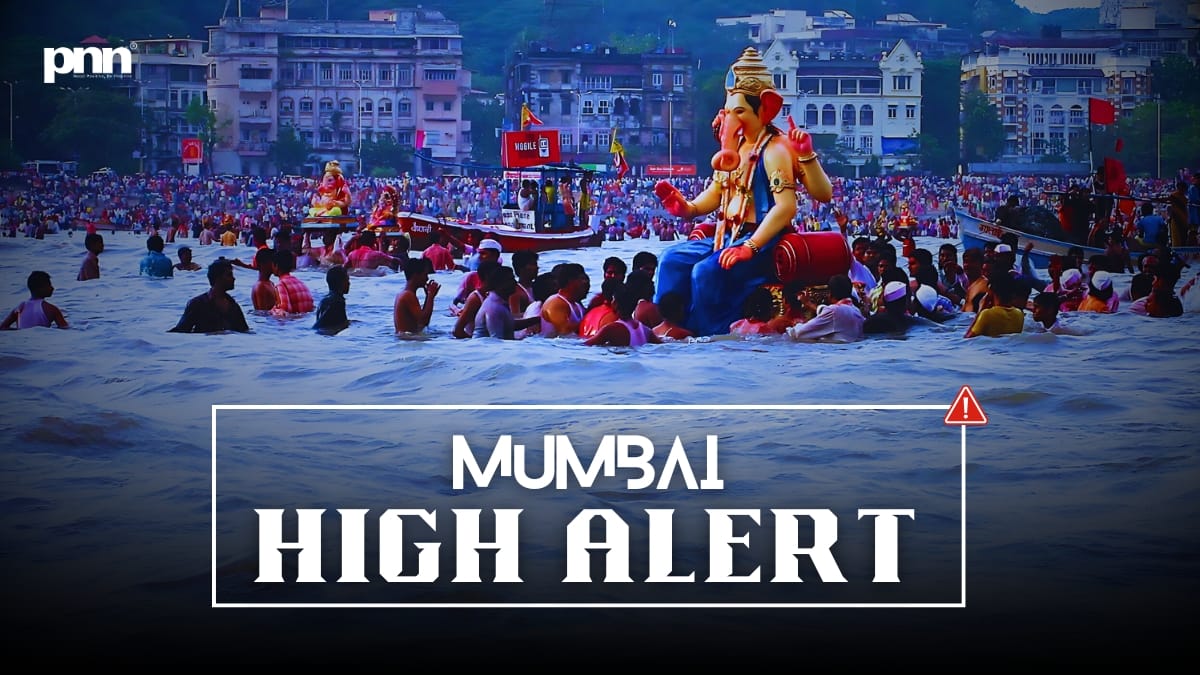 Mumbai-Police-on-Edge-Over-14-Militants-400-Kg-RDX Mumbai Terror Threat: High Alert Before Anant Chaturdashi – 14 Militants, 34 Bomb Vehicles Spark Crackdown