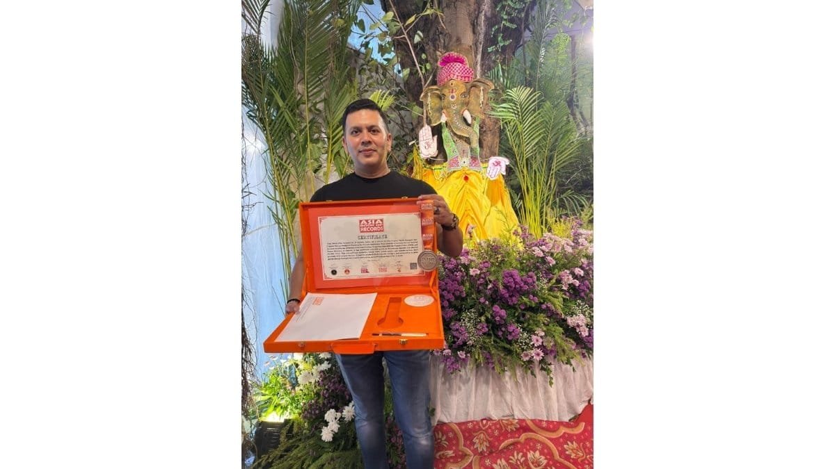 PNN-2025-09-02T182220027 Tree Ganesha: Viral Desai’s 8-Year Eco Movement Earns Asia Book of Records