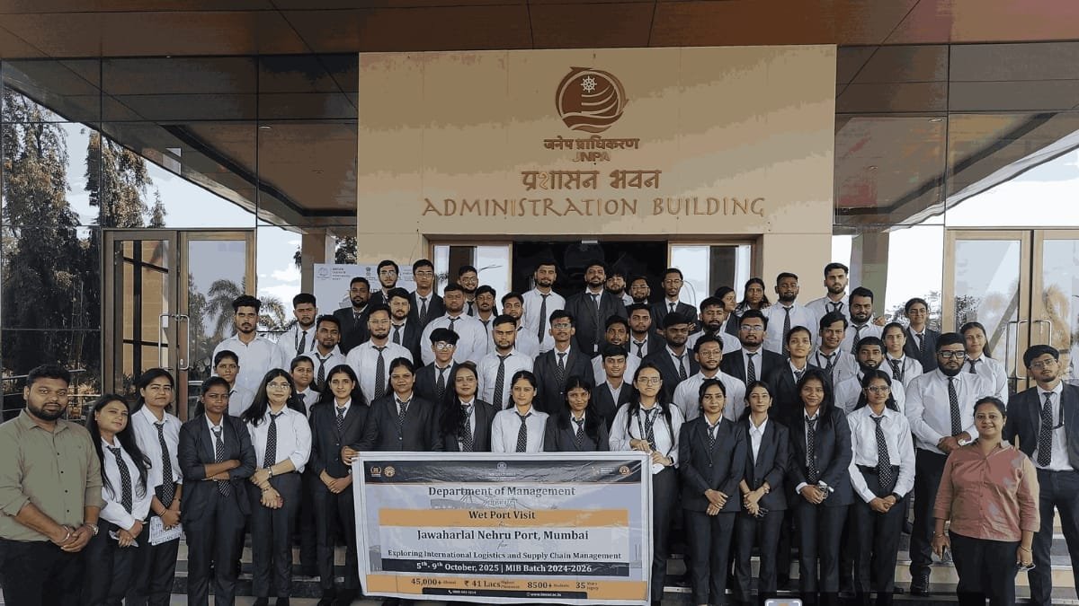 Experiential- Experiential Learning in Action: Wet Port Visit at JNPT, Mumbai