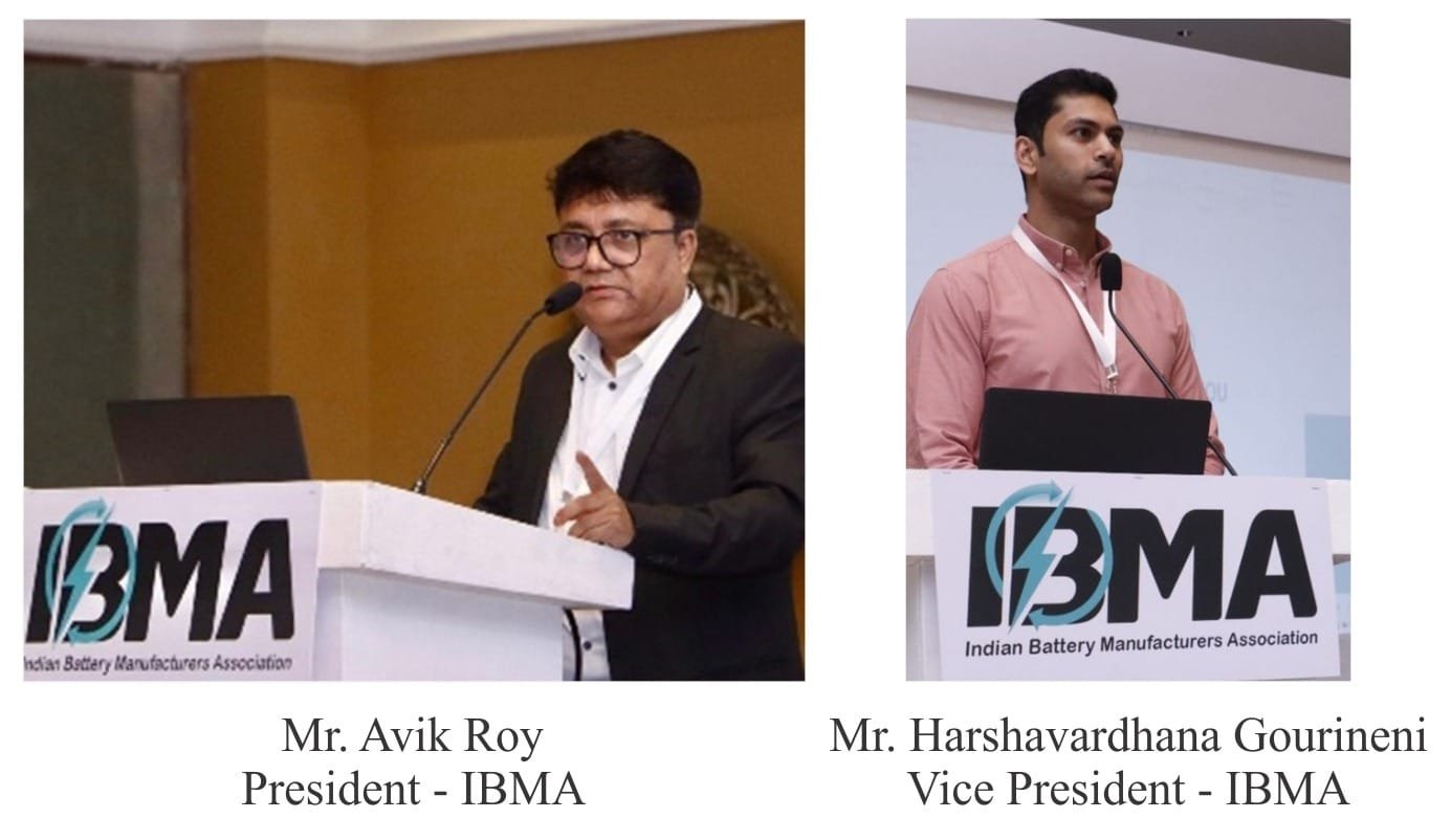 GG Indian Battery Manufacturers Association Appoints Avik Roy as President and Harshavardhana Gourineni as Vice President