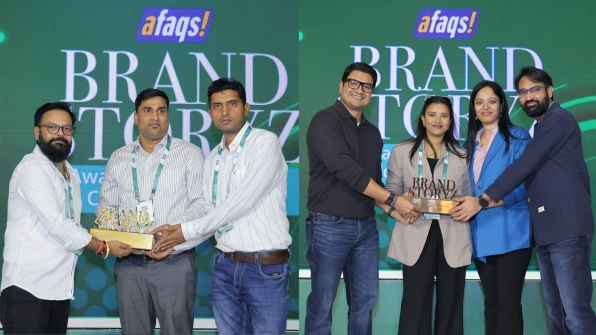 PNN-17-1 Creative agency Influencer Act received 2025 Afaqs brand storyz award for outstanding brand story telling.