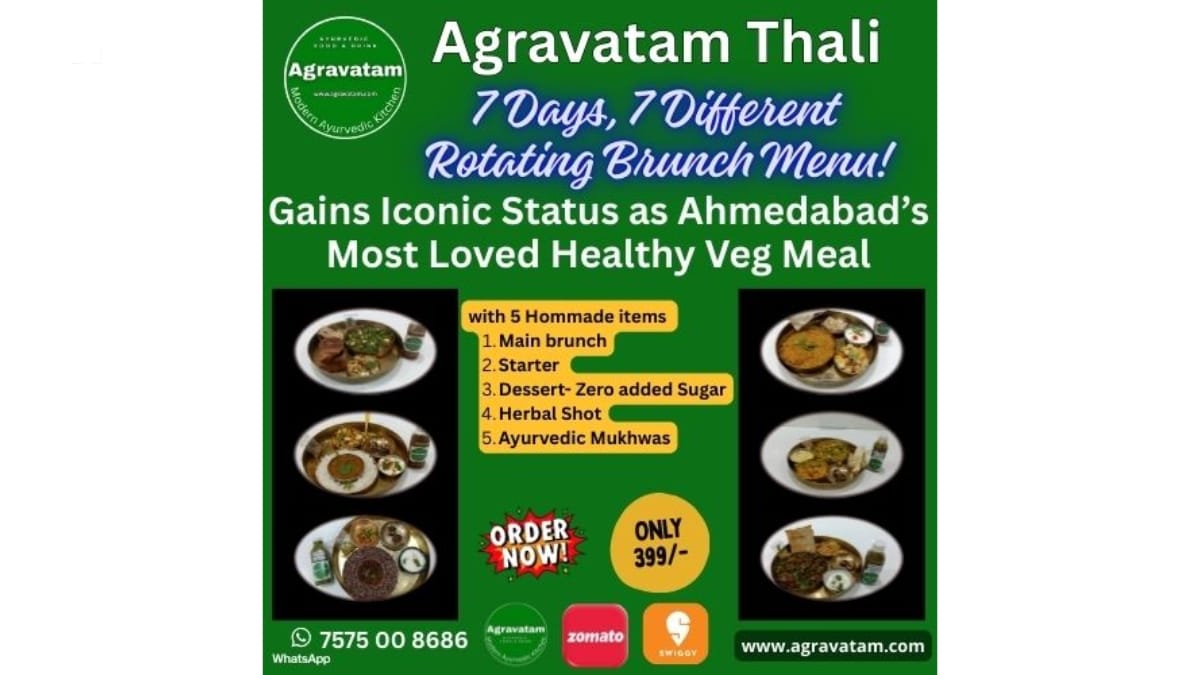 PNN-2025-12-26T125808251 Agravatam Thali Gains Iconic Status as Ahmedabad’s Most Loved Healthy Veg Meal Brunch
