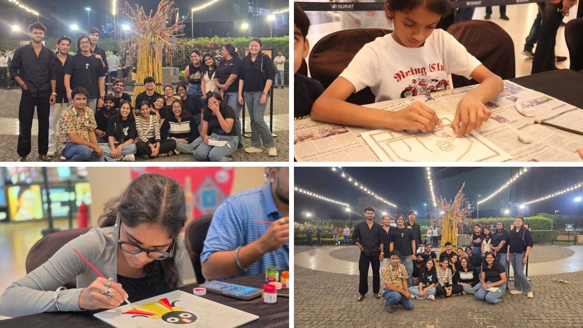 PNN-2026-02-24T144822.968 IDT Students Showcase Unique Creativity in Surat: Futuristic Tree Based on “Future is Now” Theme Becomes Major Attraction Lippan Art Workshop Held on 22 February; Bandhej Workshop Scheduled for 28 February