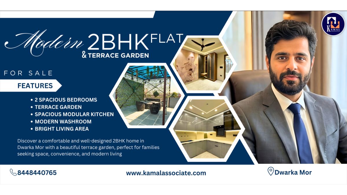 PNN-09-03-26-7 Kamal Associates Launches New 2BHK Flat With Terrace Garden in Dwarka Mor