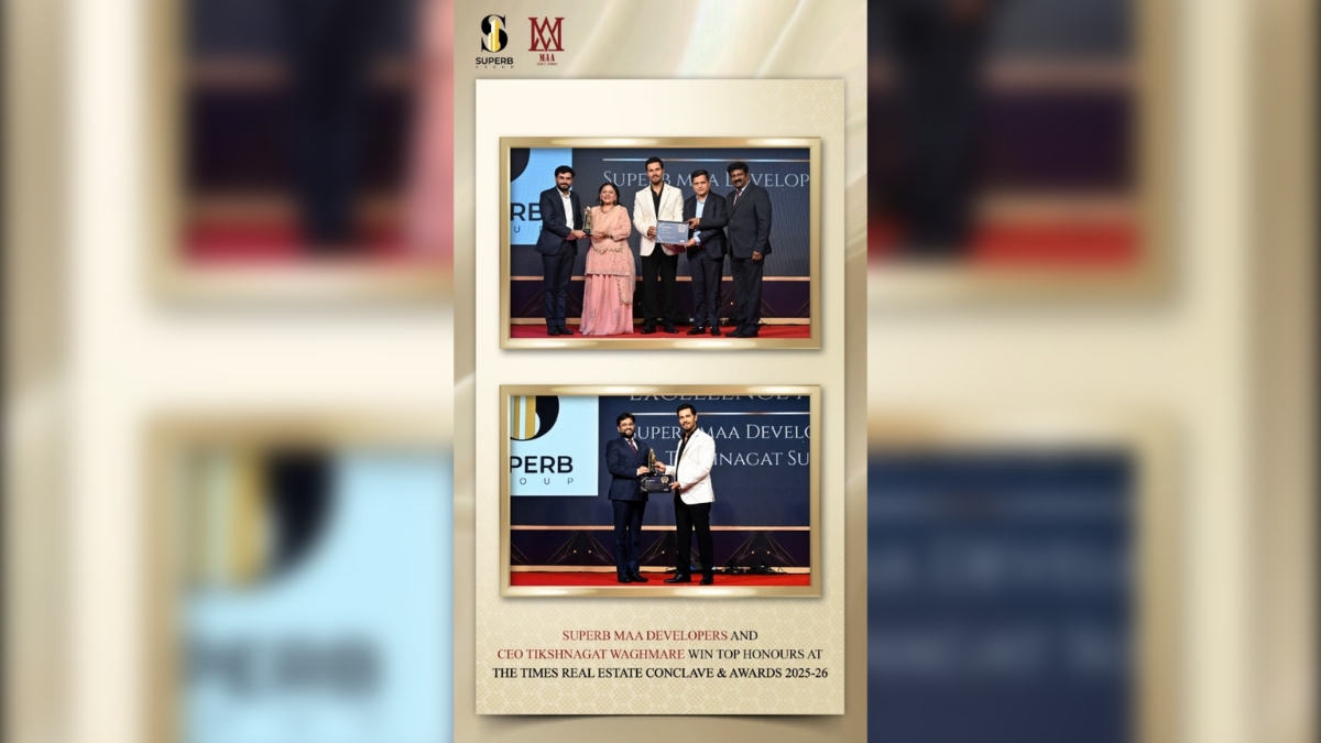 PNN-45 Superb Maa Developers and CEO Tikshnagat Waghmare Win Top Honours at The Times Real Estate Conclave & Awards 2025-26