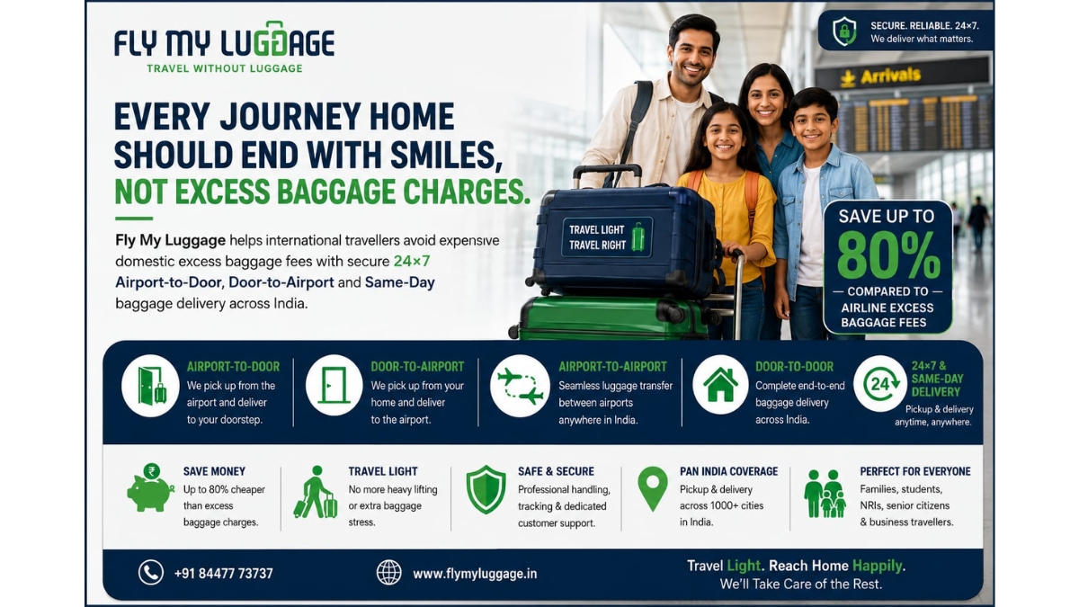 PNN-2026-07-11T124352.307 #Fly My Luggage Redefines Airport Baggage Experience, Helping International Travellers Save Big on Domestic Excess Baggage Charges