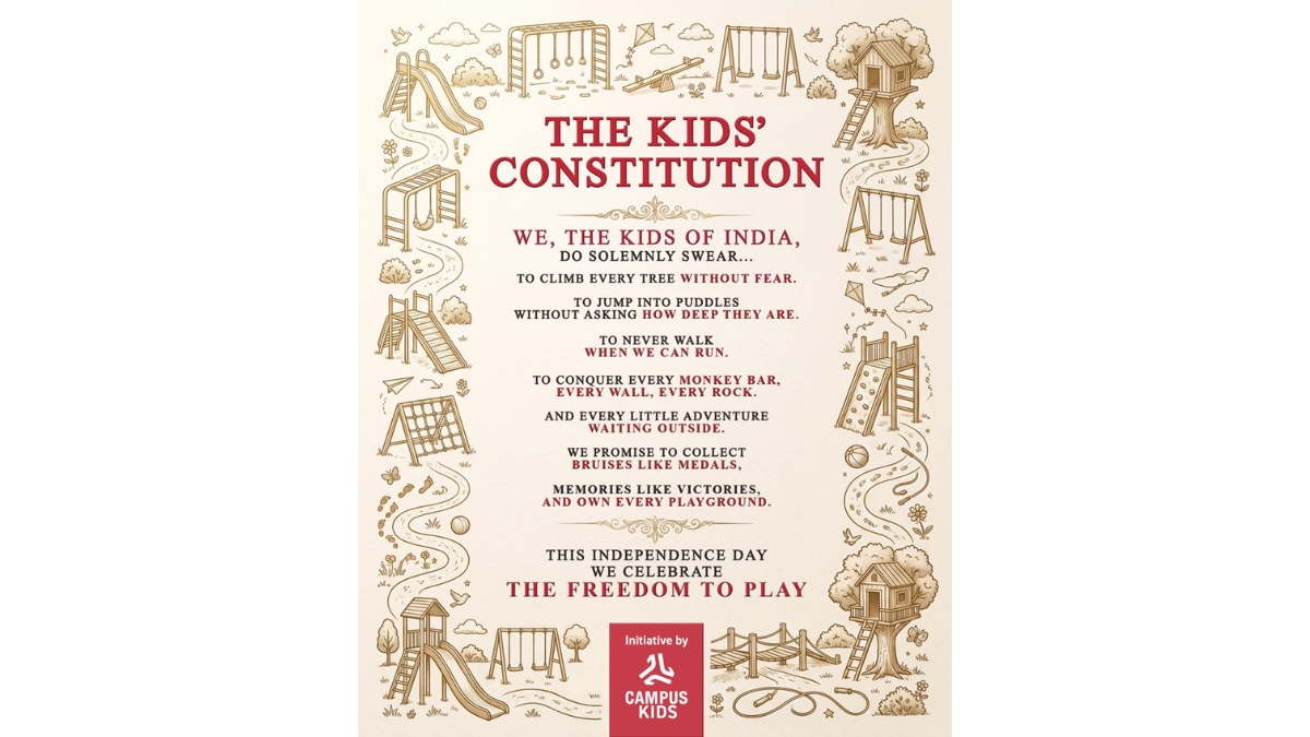 PNN-110 Campus Shoes Announces ‘The Kids’ Constitution’ This Independence Day, Reimagining Freedom Through the Right to Play