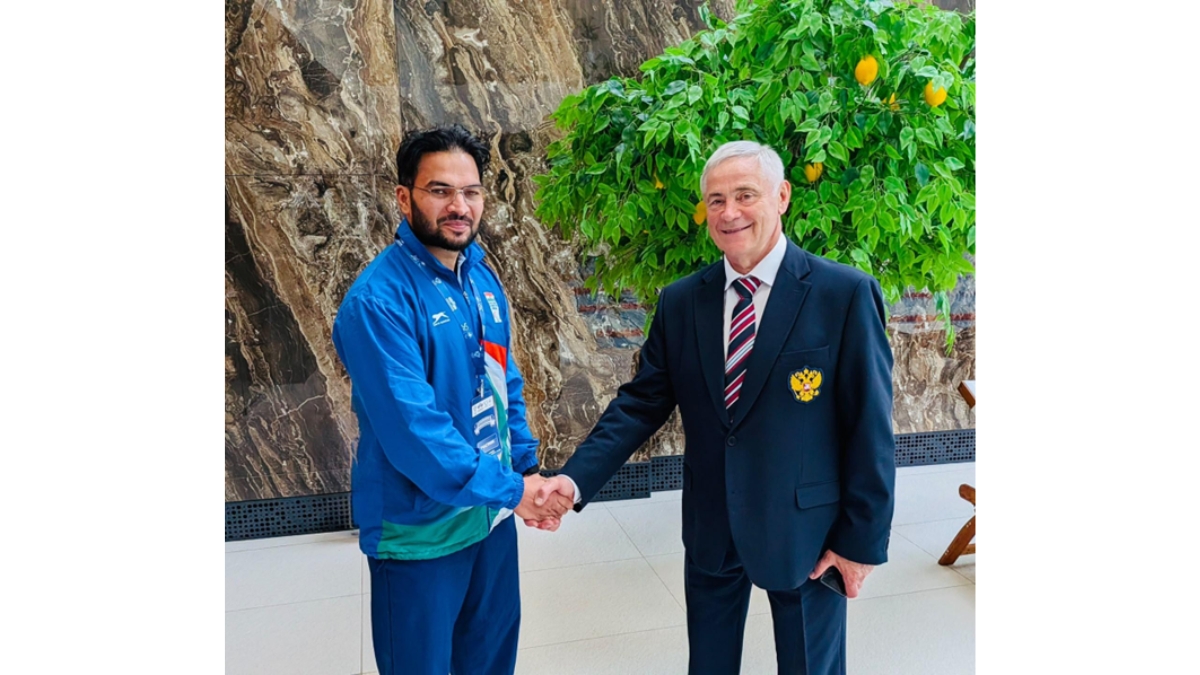 PNN-113 Yogesh Shelly Meets Russian Paralympic Committee President Pavel Alekseevich Rozhkov, Discusses Para Athlete Development and International Collaboration