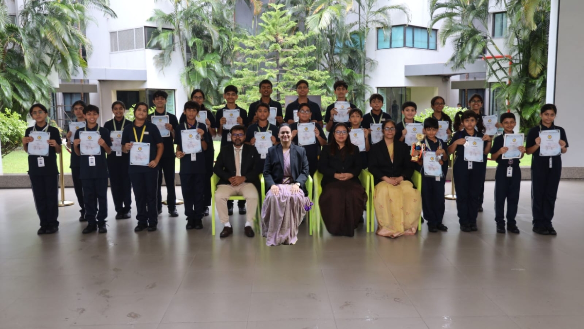 PNN-45 GD Goenka International School Surat students win multiple medals at Surat District Motivational Swimming Competition
