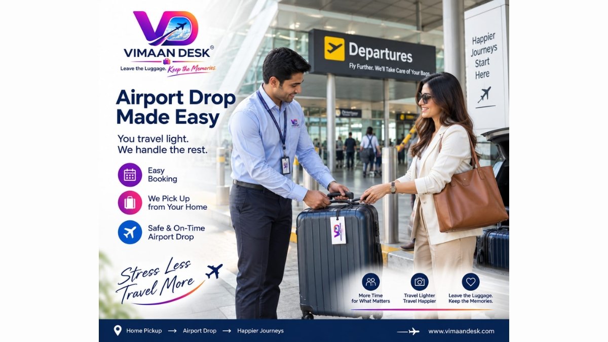 PNN-1-56 Travel to the Airport Without Your Bags: BagSwift, a Vimaan Desk Brand, Launches Home-to-Airport Baggage Pickup & Check-in Counter Assistance