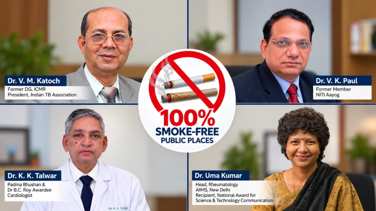 PNN-1-7 3.25 lakh Indians die annually from second-hand smoke: Experts seek 100% smoke-free public places