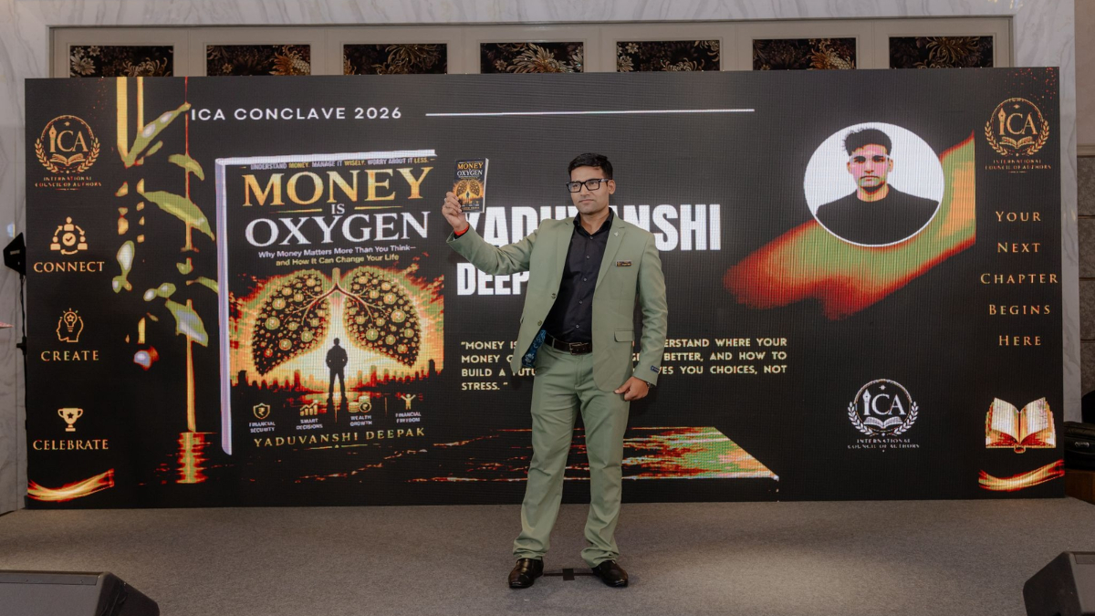 PNN-2026-10-24T122633.121 Yaduvanshi Deepak Launched Money Is Oxygen at ICA Conclave 2026